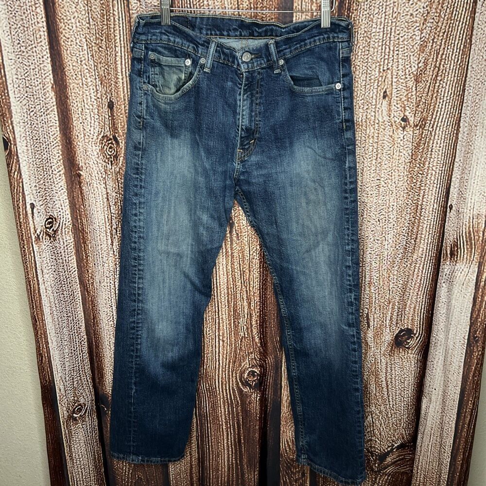Levi's 505 Jeans Men's Size 32x30 Blue Medium Wash Regular Fit Straight Leg Vtg